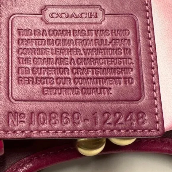 Coach Ergo Pleated Leather 12248 Kisslock Hobo/Shoulder Bag EUC! - Picture 6 of 16